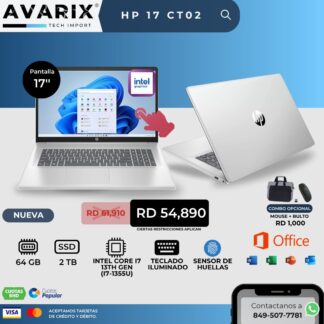 HP 17 ct02 — i7-1355U, 64GB, 2TB SSD
