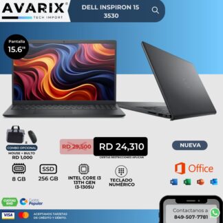 Dell Inspiron 15 3530 — i3-1305U, 8GB, 256GB SSD