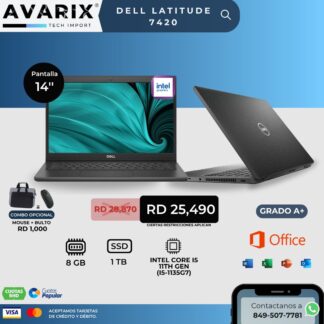 Dell Latitude 7420 — Intel Core i7-1185G7 (11th Gen), 16GB RAM, 512GB SSD
