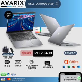 Dell Latitude 7420 — Intel Core i5-1135G7 (11th Gen), 8GB RAM, 1TB SSD
