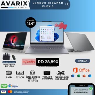 Lenovo IdeaPad Flex 5 — Intel Core i5-1135G7 (11th Gen), 8GB RAM, 512GB SSD