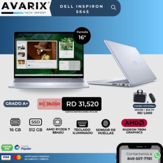 Dell Inspiron 5645 — AMD Ryzen 7 8840U, 16GB RAM, 512GB SSD